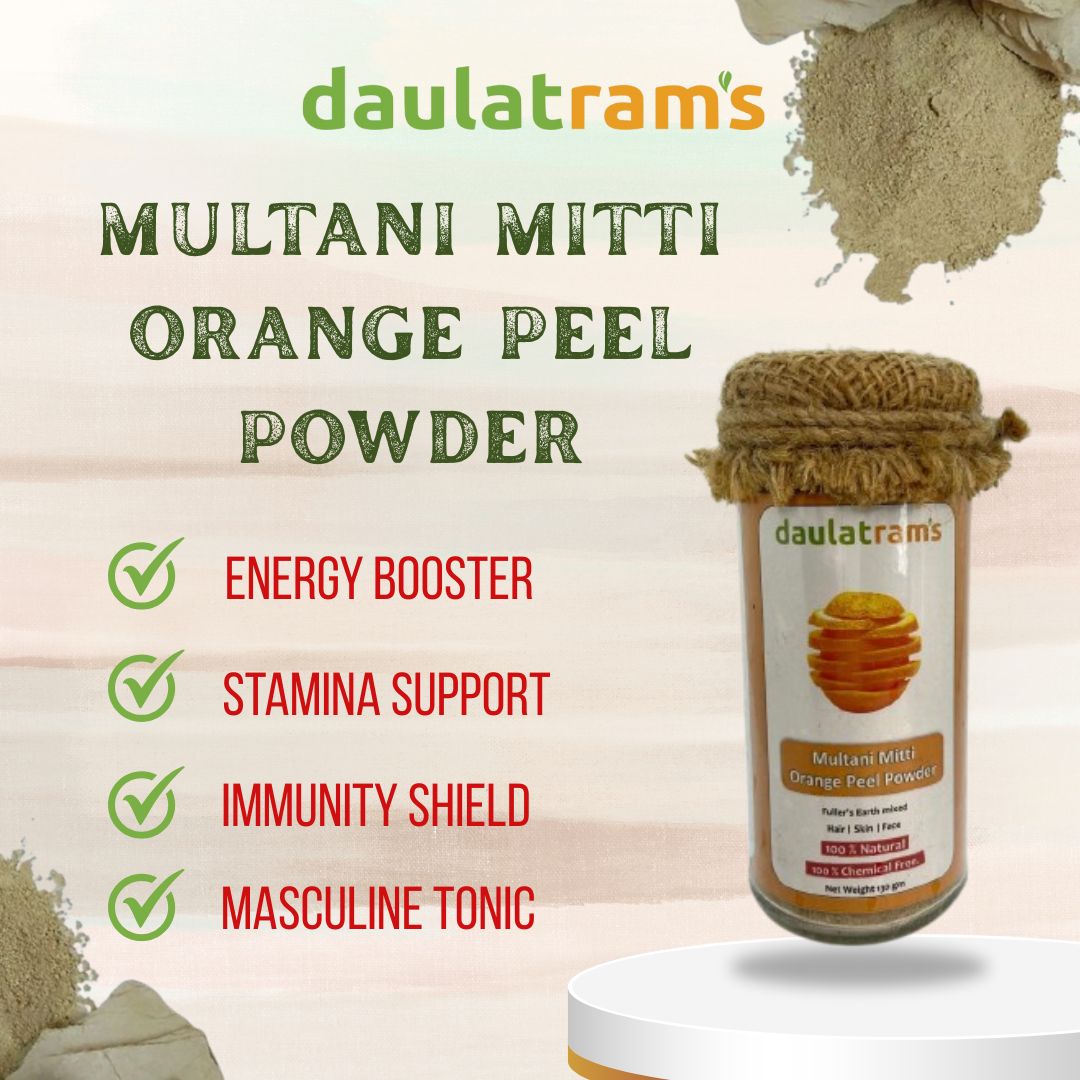 Multani Mitti Orange peel Powder